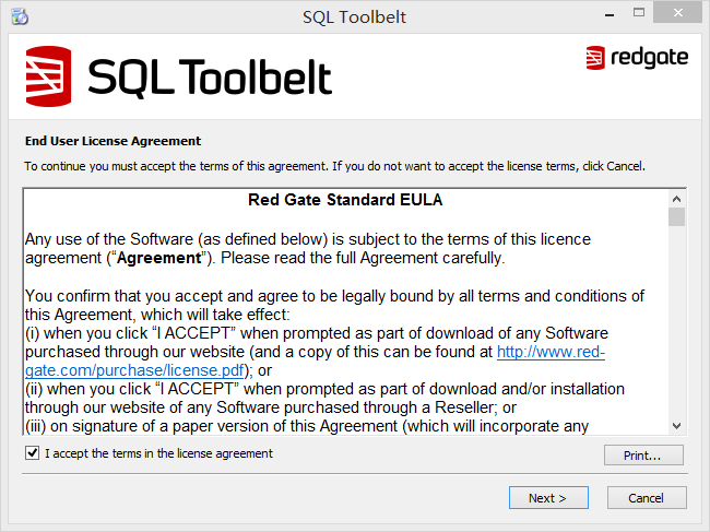 Red Gate(SQLToolbelt)SQL Server的安装与注册(破解)_redgate sql toolbelt-CSDN博客