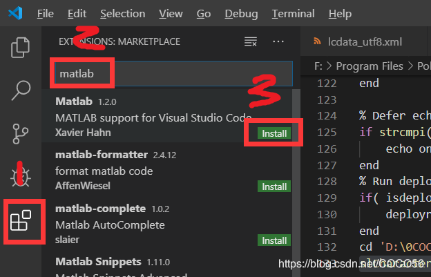 Matlab Vscode matlab 源码乱码以及如何使用VSCode编辑matlab源码 | matlab自动补全代码的编辑器_matlab中的matlab ...