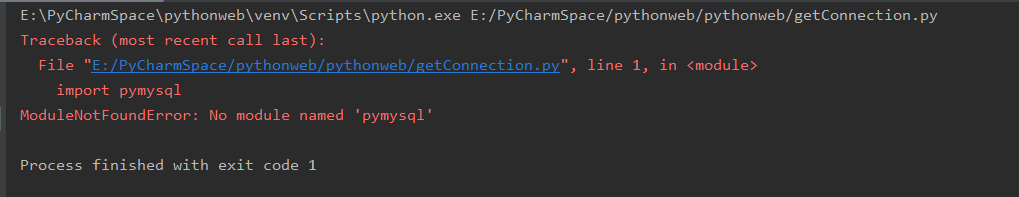 no module named mysql