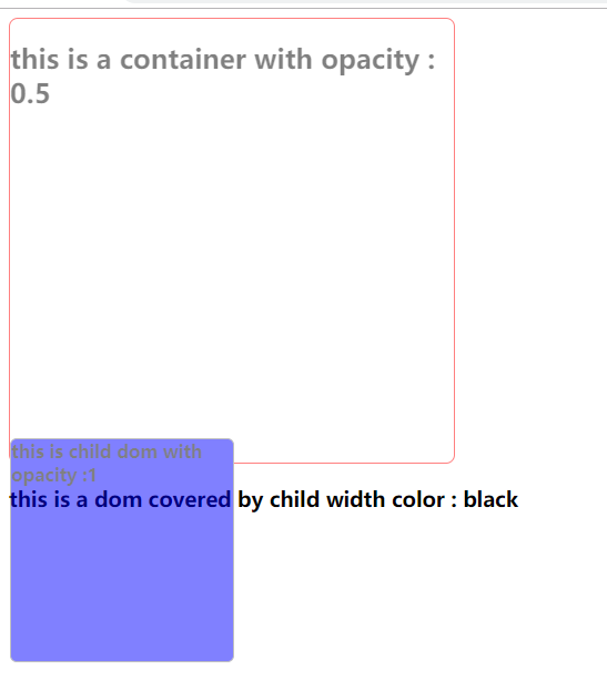 父元素opacity属性对子元素的影响(子元素设置opacity无效)_ 