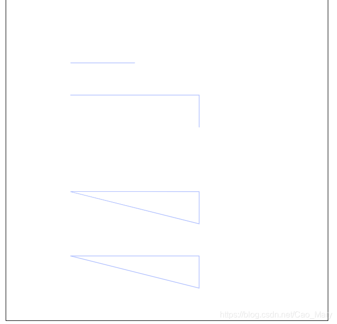 从上至下一次是:绘制直线、折线、多边形方法一、多边形方法二