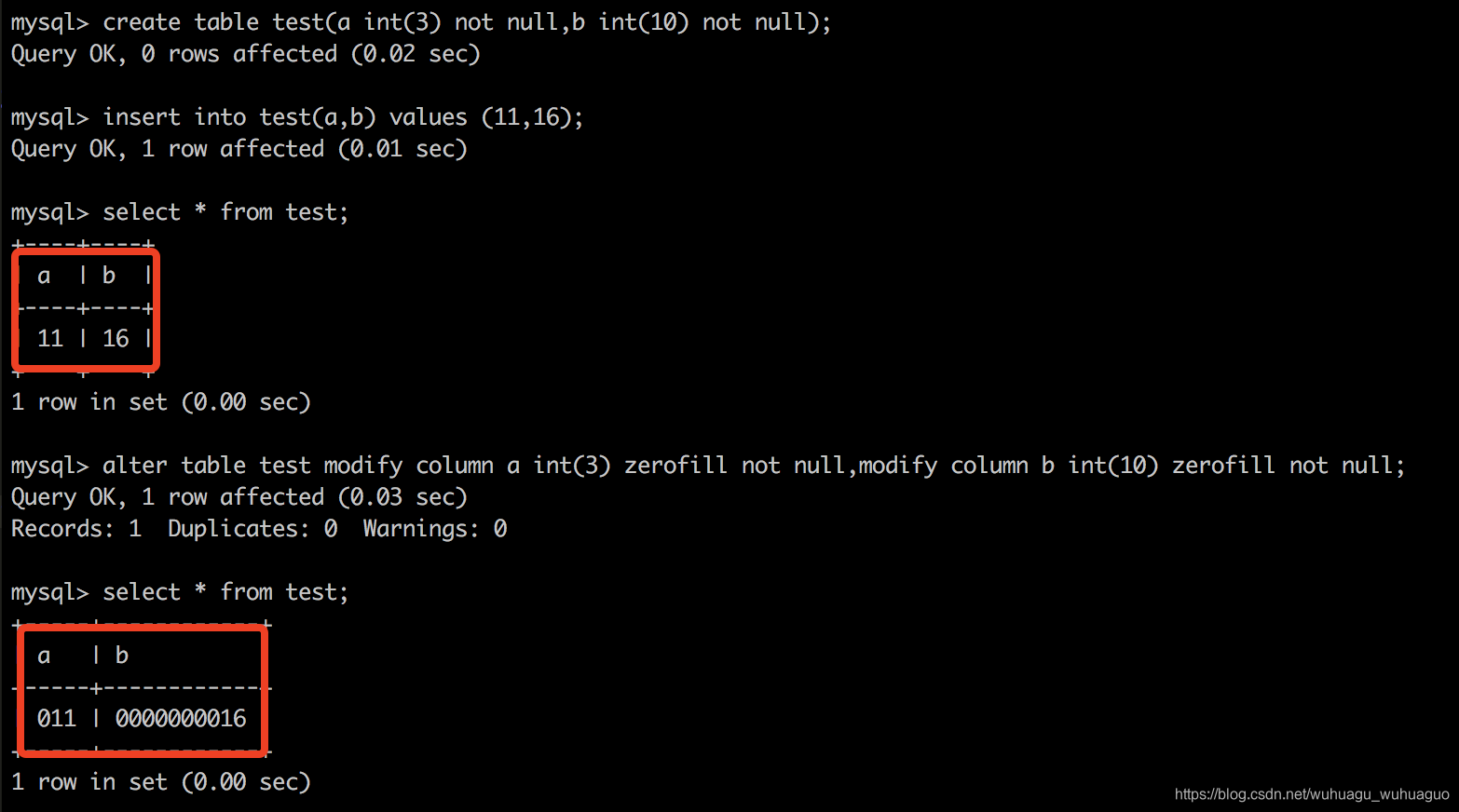 tinyint(1)与tinyint(3),int(1)与int(3),tiny(1)与int(1)区别-CSDN博客