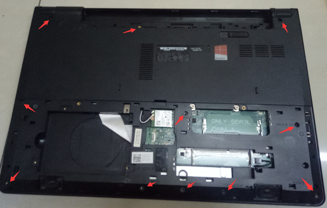 inspiron 3559戴尔笔记本电脑拆机教程分享_戴尔笔记本拆后盖图解