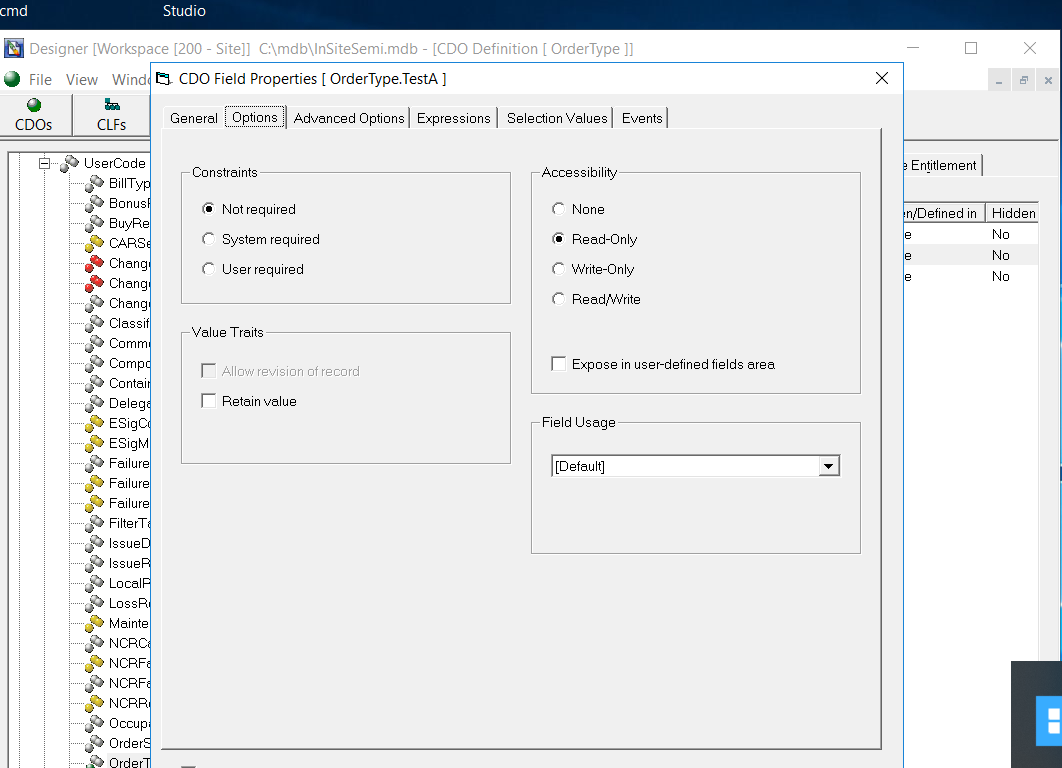 Camstar Exposed In User-Defined Fields Area[通俗易懂]