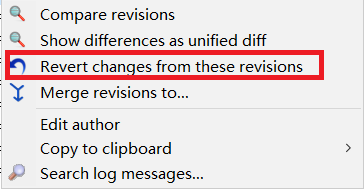 revert changes from these revisions