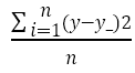 ()(y-y_)2)/n