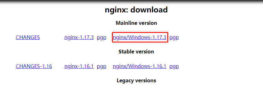 下载 nginx