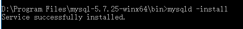  执行mysqld --install