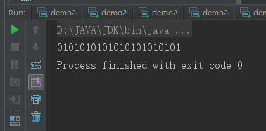 一个线程1一个线程1默认初始值为0循环10次输出01010101