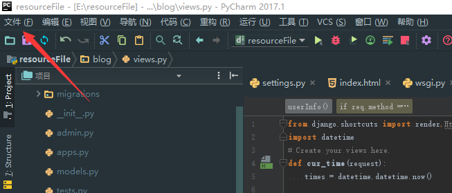 Pycharm提示IndentationError: unindent does not match any outer ...