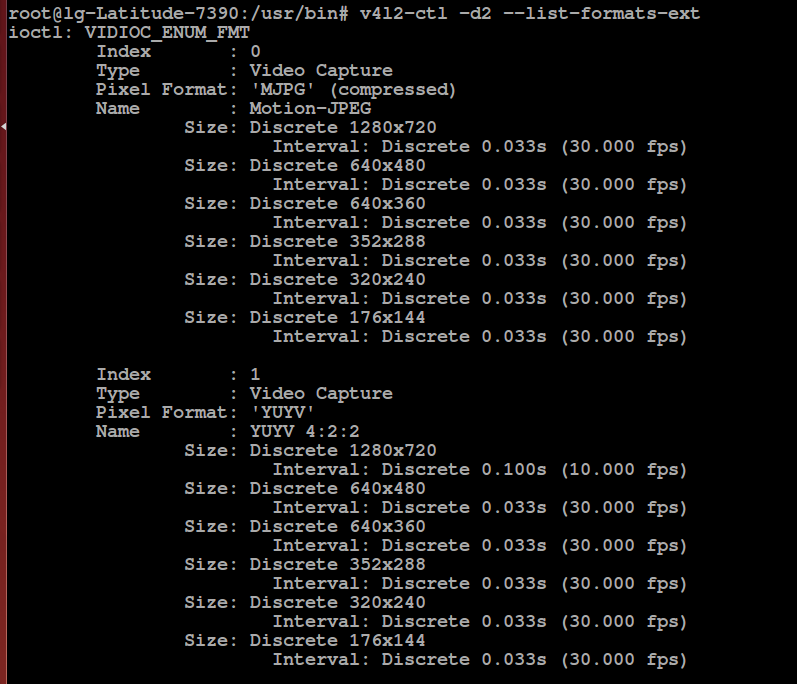 linux：通过v4l2命令列出当前系统支持的camera图像format和帧率_v4l2ctl 储格式CSDN博客