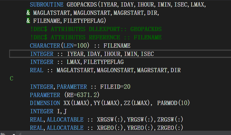 JAVA调用fortran以及报错（1）——severe (408): fort:(19):