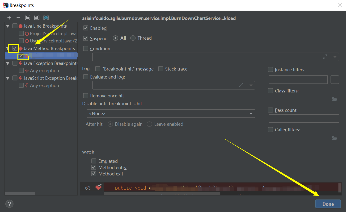 Idea debug模式提示 Method breakpoints may dramatically slow down debugging