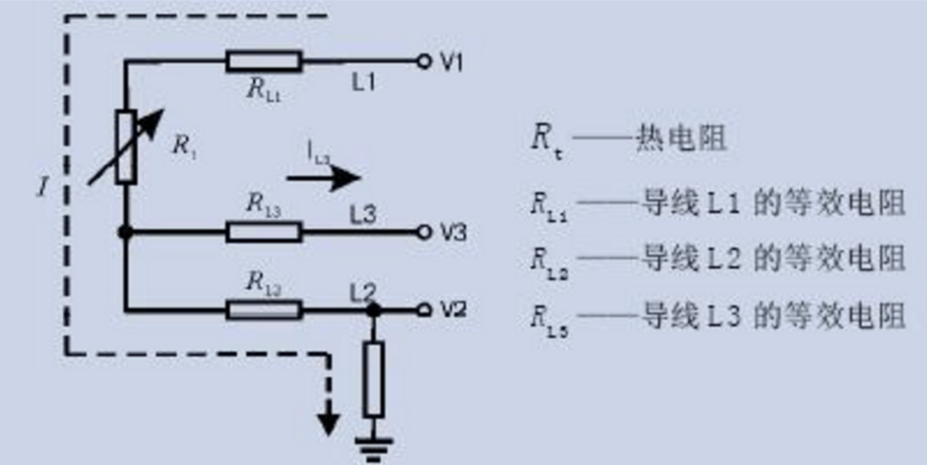 温度传感器怎么接线图图片