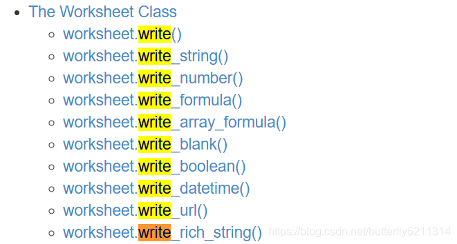 write methods