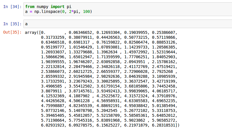 Python学习2—Numpy矩阵常见操作_numpy linspace 圆周率-CSDN博客