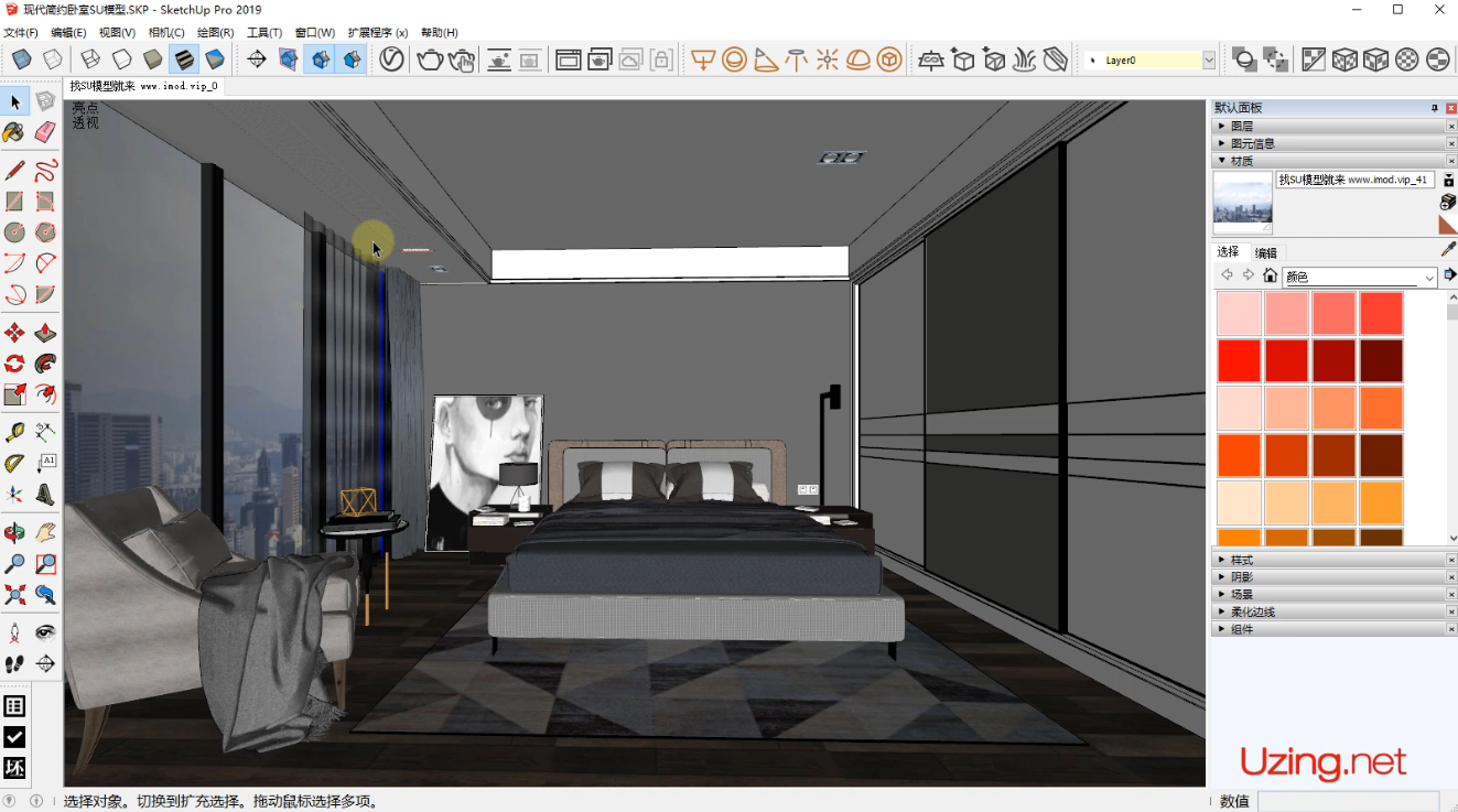 小白必看 VRay Next 太阳光如何穿过窗外的背景照射到室内?_uzing的