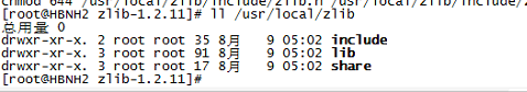 包含include、lib、share三个目录