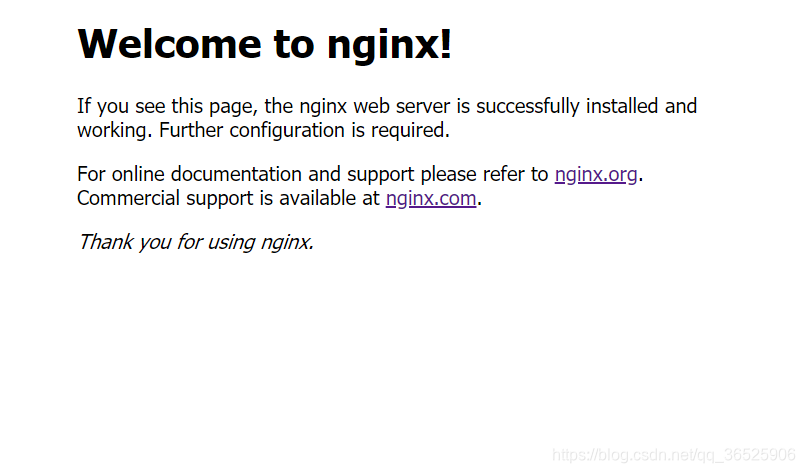 nginx欢迎界面