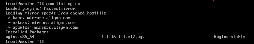 yum list nginx