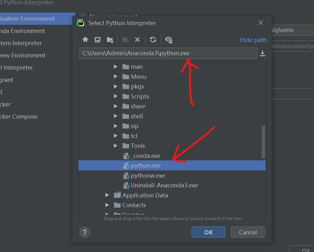 Pycharm配置anaconda python路径