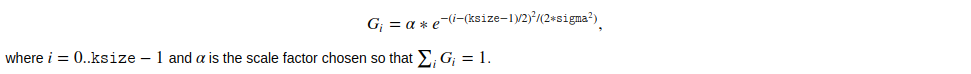 getGaussianKernel