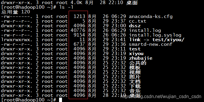 linux里ll命令查看文件单位大小_ll 查看文件大小-CSDN博客