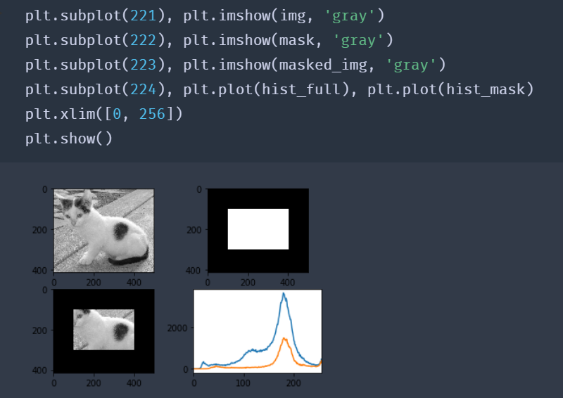 OpenCV(八) —— 直方图(mask操作 & (自适应)直方图均衡化) & 模板匹配 & 图像特征(harri角点检测)_自适应mask ...