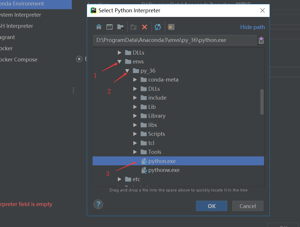 Как создать файл env pycharm