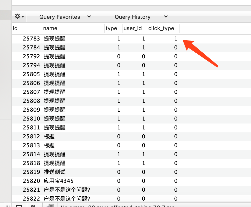 sql查询 case 进行已读未读消息的处理