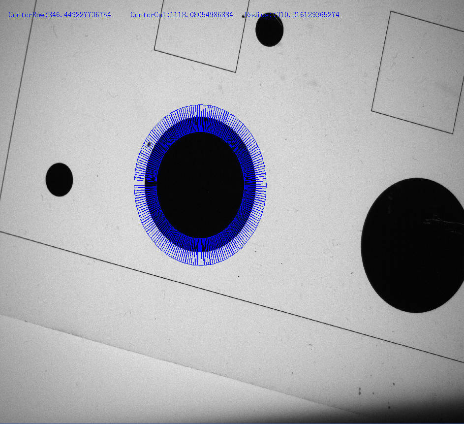 C#圆形卡尺测量程序基于halcon