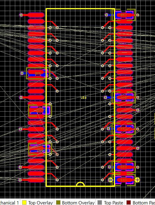 四层PCB核心板制作6——BGA引脚扇出与电路扇孔