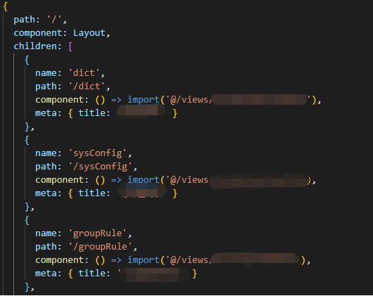 将获取的动态菜单作为子路由添加