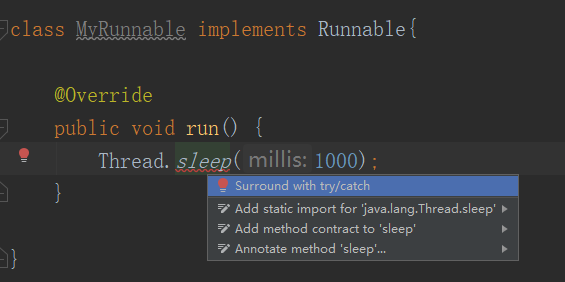 关于实现Runnable接口不能抛异常只能捕获异常原因_接口的方法能抛出异常吗-CSDN博客