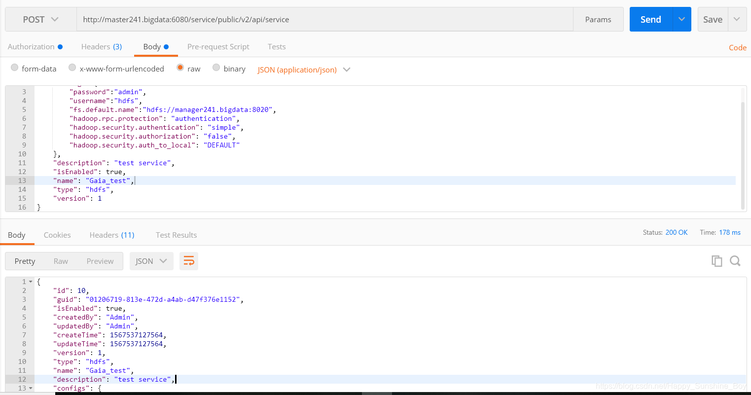 Apache Ranger Public REST APIs-Server-Policy使用Postman测试_apache ranger ...