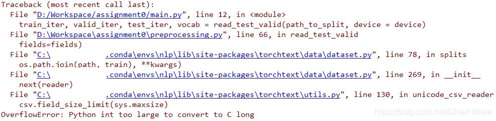 Pytorch 报错 Python int too large to convert to C long_python int too ...