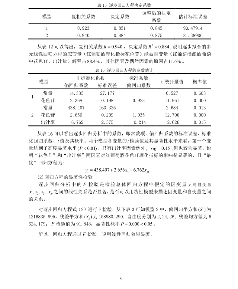 [数学建模] 3. 葡萄酒的评价