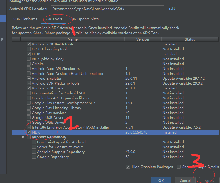 Android ndk 安装教程 以及环境变量配置_android 怎么判断ndk环境配置成功-CSDN博客