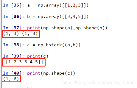 Numpy 中 np.vstack() 和 np.hstack() 简单解析-CSDN博客