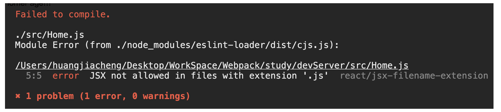 Webpack与ESLint