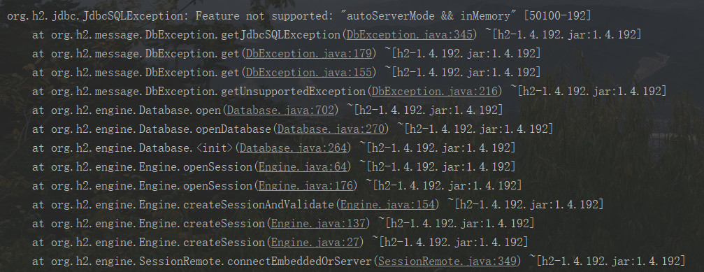 H2 Database Troubleshooting autoServerMode Errors  Solutions - springboot+H2->…h2…JdbcSQLException: …: “autoServerMode