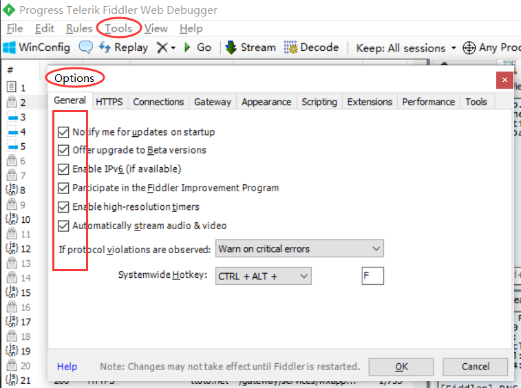 不知道这样的主机。_fiddler不知道