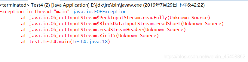 Exception in thread "main" java. io. EOF Exception_exception in thread ...