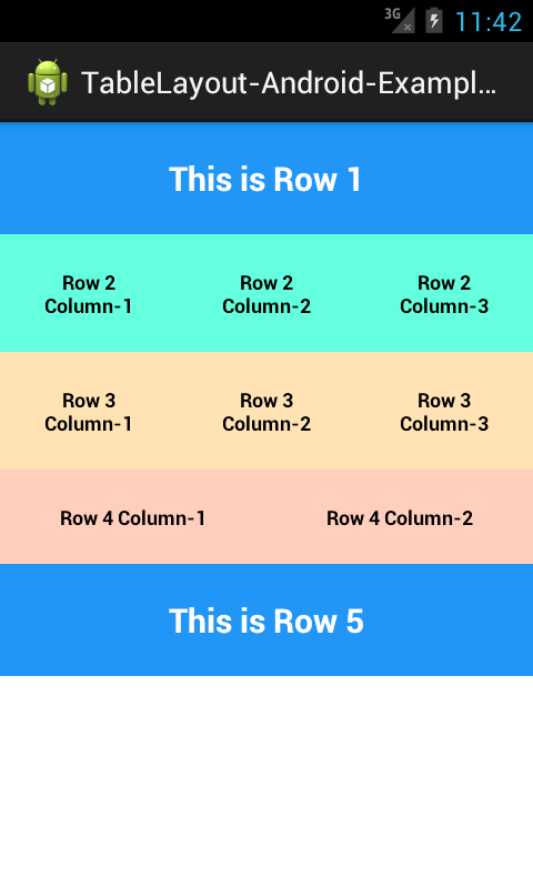 如何在android中的tablelayout中添加多行和列_android tablayout 添加条目-CSDN博客