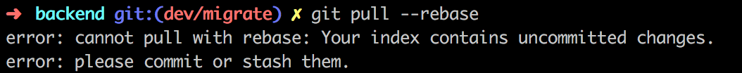 Error Cannot Pull With Rebase Your Index Contains Uncommitted Changes 