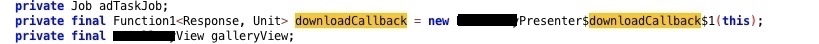 This callback is equivalent to a member function of B