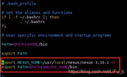 编辑bash_profile