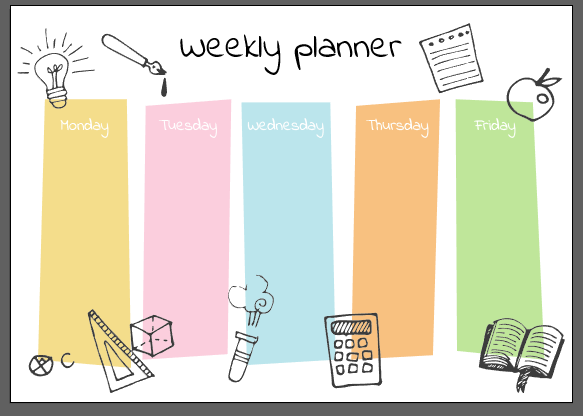 设计自己的每周计划