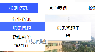 导航栏内容是从数据库中获取