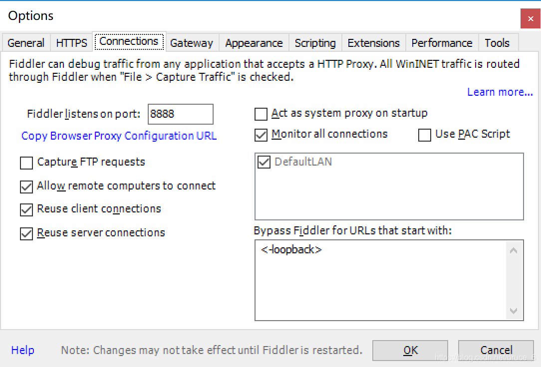 Connection configuration